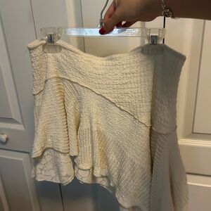 Urban Outfitters Cream Asymmetrical Skirt